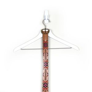 Fossil | Embroidered Floral Tan Leather  Belt